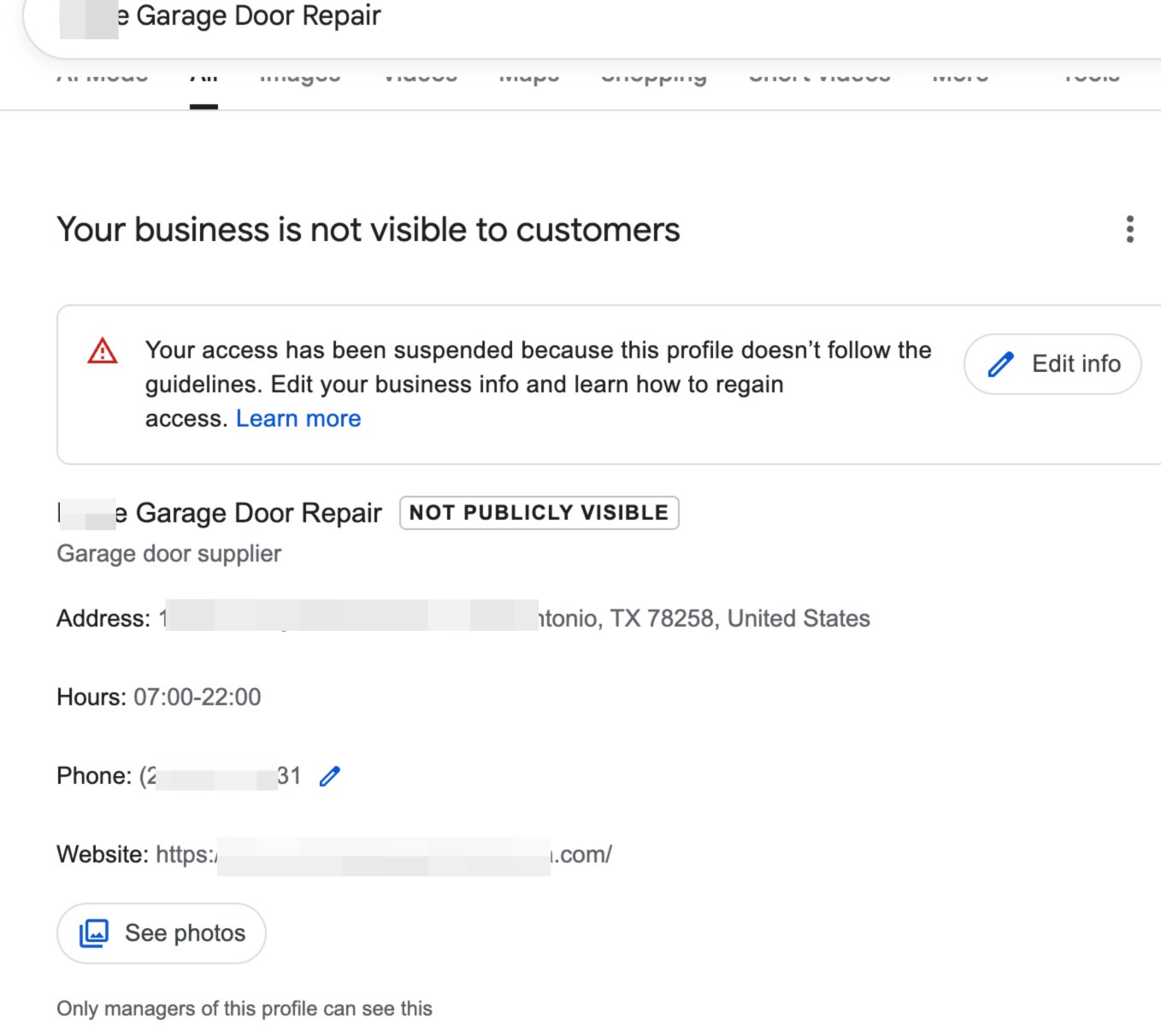 GMB Reinstatement Expert Los Angeles